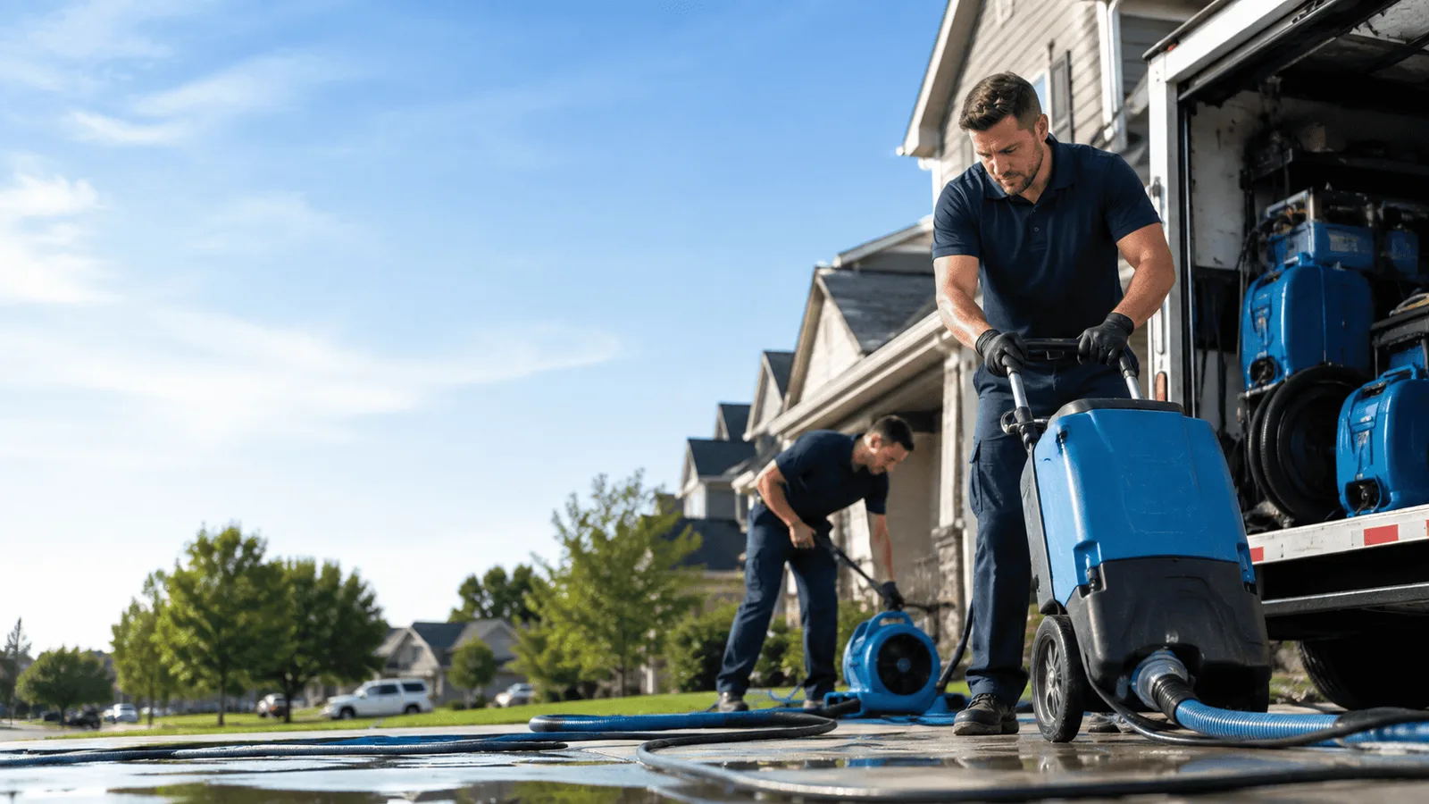 Dehumidification being performed in East Millsboro, PA